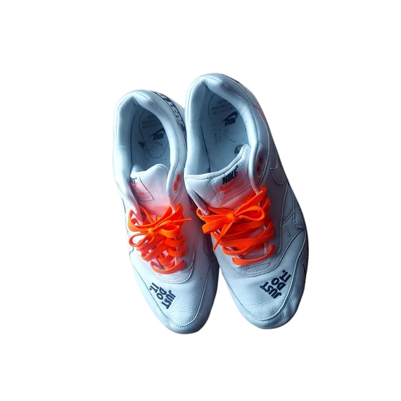 Nike White Sneakers with Orange‎ Laces - Picture 7 of 12